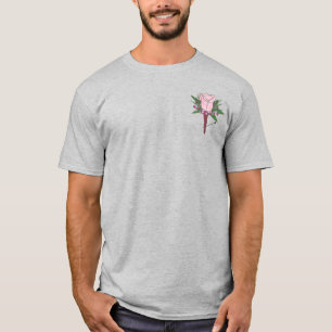 Best Man Groom Groomsmen Wedding Boutonniere Tee