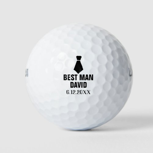 Best Man Grooms Man Men Gifts Party Favor Wedding Golf Balls