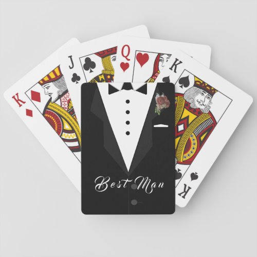 Best ManGroomsman Classic Playing Cards Gift