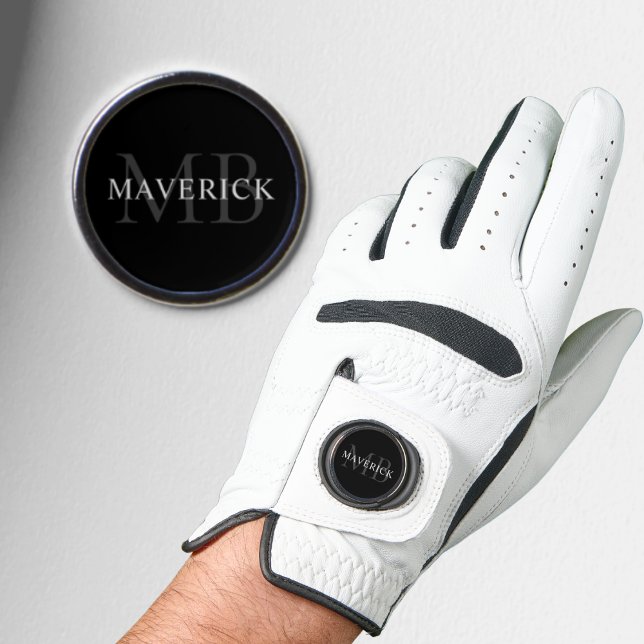 Best Man Groomsmen Gifts Monogram Father Initials Golf Glove (Creator Uploaded)