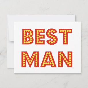 Best Man Invitation