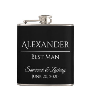 Best Man Liquor Flask Wedding Favor Gift