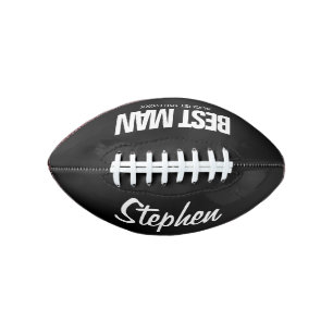 Best Man mini football wedding gift for groomsmen