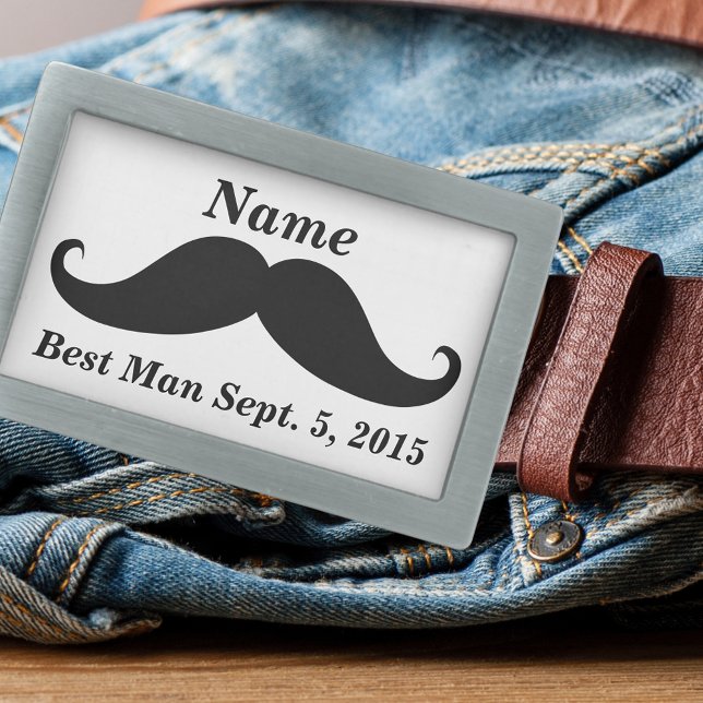 Best Man Mustache Belt Buckle (Best Man Mustache Belt Buckle)
