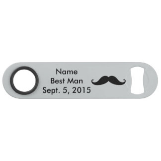 Best Man Mustache Hat and Suit Speed Bottle Opener