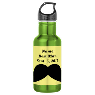 Best Man Mustache Water Bottle