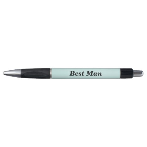 Best Man Name and Date of Wedding Rubber Grip Pen