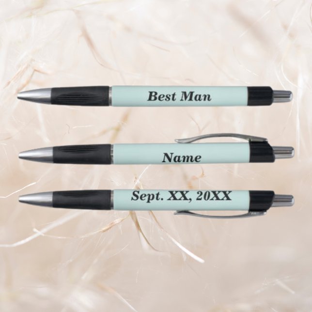 Best Man Name and Date of Wedding Rubber Grip Pen (Best Man Name and Date of Wedding Rubber Grip Pen)
