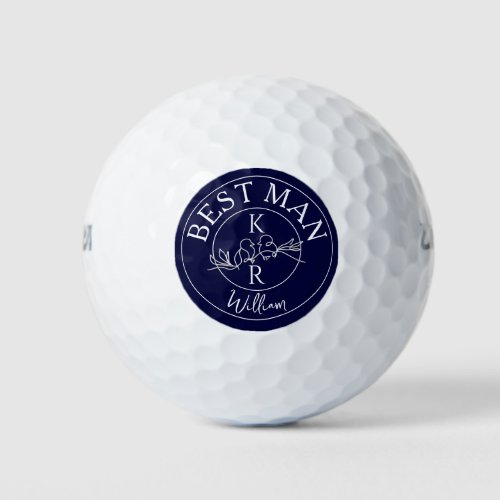 Best Man Navy Blue Golf Balls