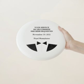 Best Man or Groomsman Frisbee Invite