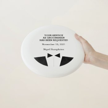Best Man Or Groomsman Frisbee Invite by WeddingButler at Zazzle