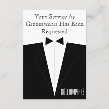 Best Man Or Groomsman Invite by WeddingButler at Zazzle