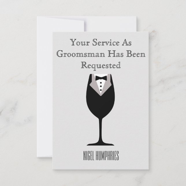 Best Man or Groomsman Invite (Front)