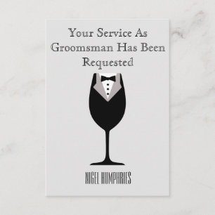 Best Man or Groomsman Invite