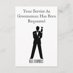 Best Man or Groomsman Invite
