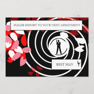 Best Man or Groomsman Invite Card