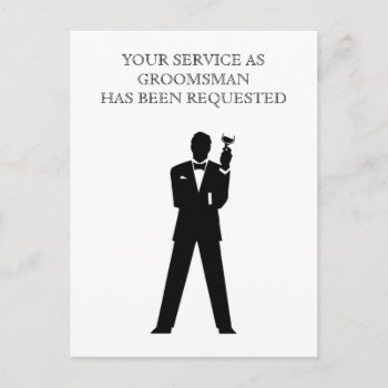 Best Man Or Groomsman Postcard Invite by WeddingButler at Zazzle