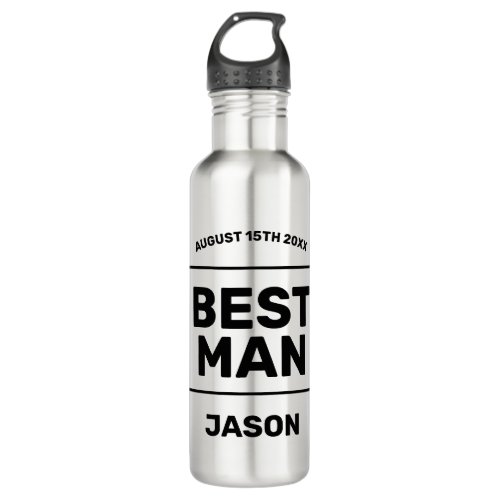 Best Man personalized groomsman gift Stainless Steel Water Bottle