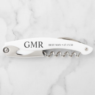 Best Man Personalized Waiter's Corkscrew