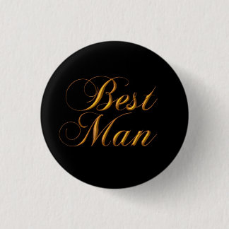 Best Man pin button