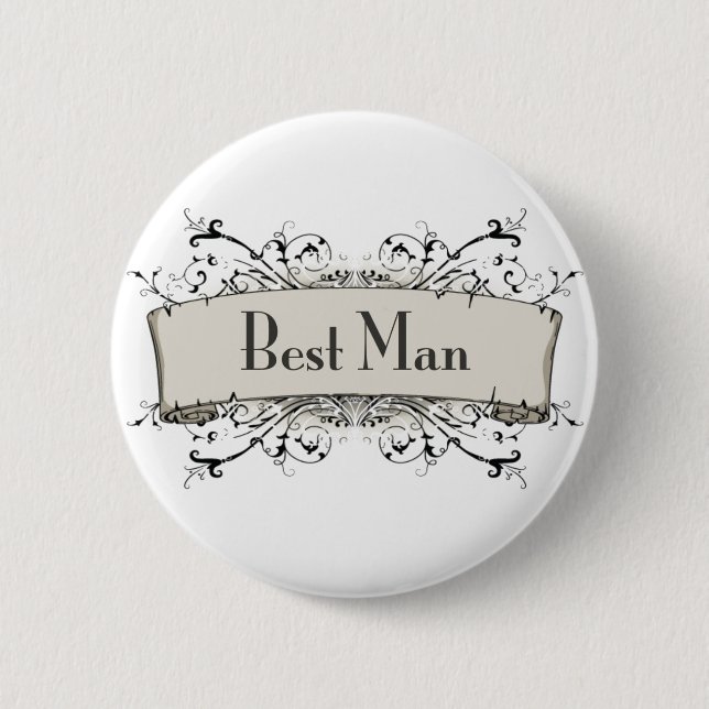 *Best Man Pinback Button (Front)