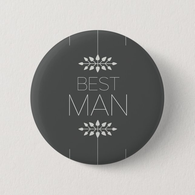 Best Man Pinback Button (Front)