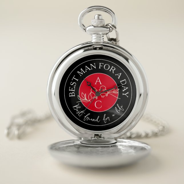 Best Man Pocket Watch (Inside)