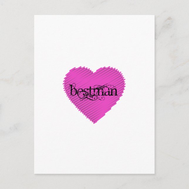 Best man postcard (Front)