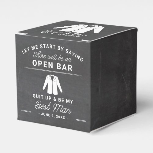 Best Man Proposal Will You Be My Groomsman Favor Boxes