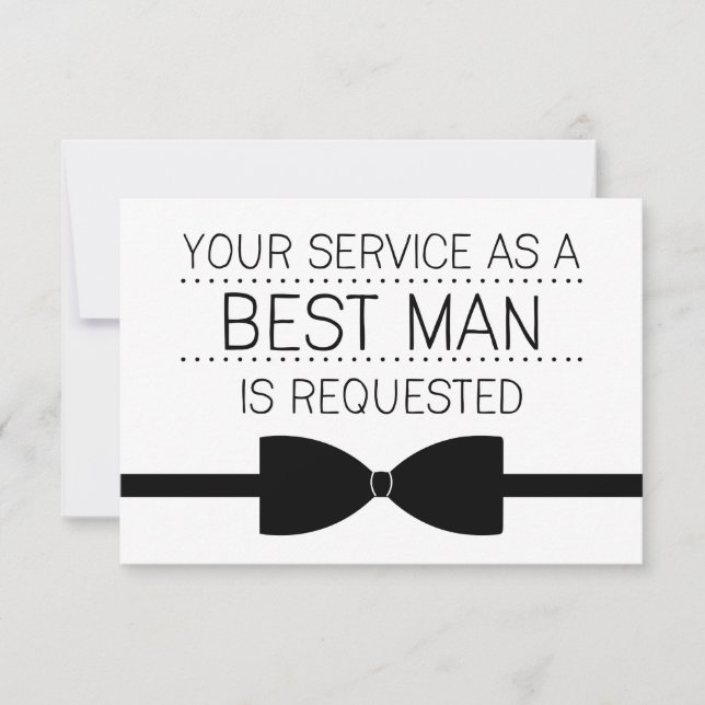 Best Man Request | Groomsmen Invitation (Front)
