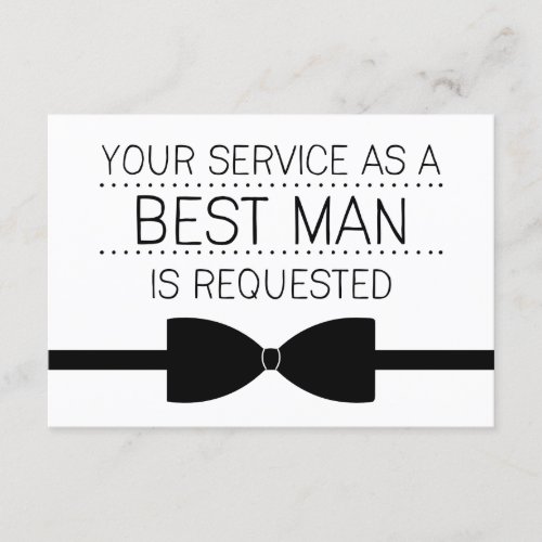 Best Man Request | Groomsmen Invitation