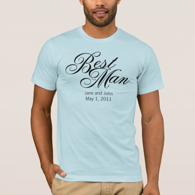 Best Man Shirt Light (Front)