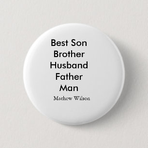 Best man son husband dad quotes add name text button