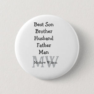Best man son husband dad quotes add name text button