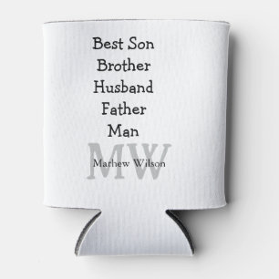 Best man son husband dad quotes add name text can cooler