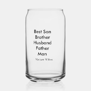Best man son husband dad quotes add name text can glass