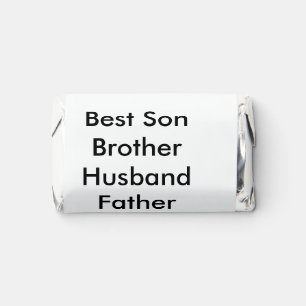 Best man son husband dad quotes add name text hershey's miniatures