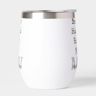 Best man son husband dad quotes add name text thermal wine tumbler