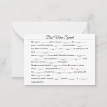 Best Man Speech
