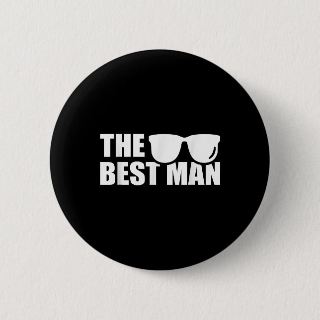 Best Man Stag Party  Button (Front)
