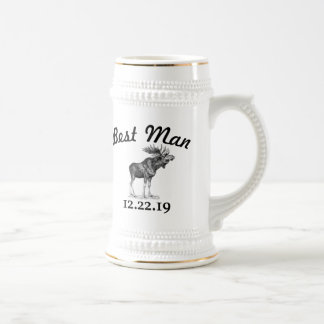 Best Man Stein Vintage Moose