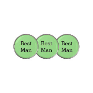 Best Man Text Golf Ball Marker