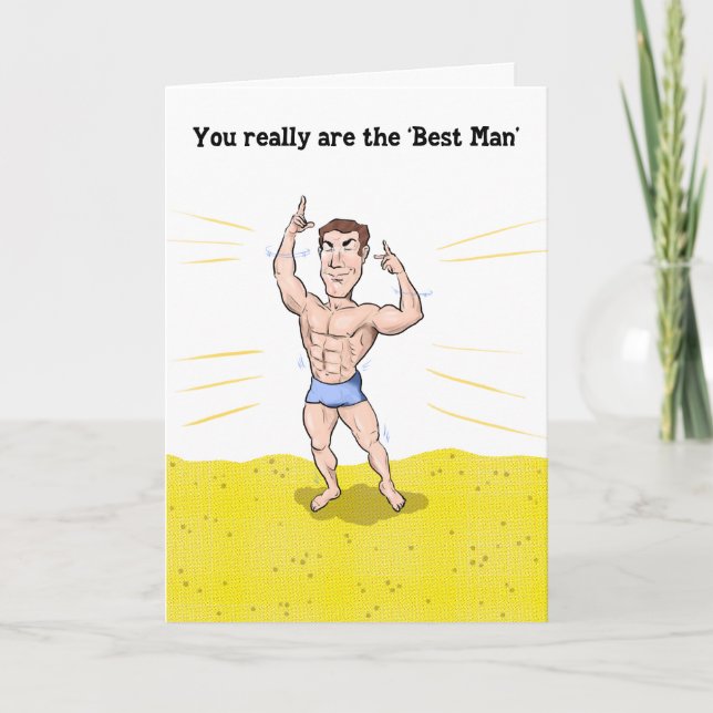 Best Man Thank You Card (Front)