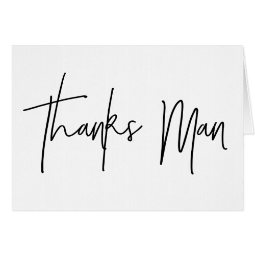 Best Man Thank You Card Thanks Man Card