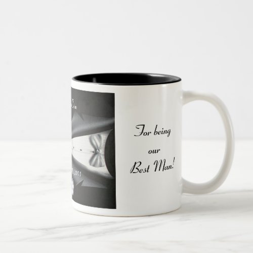 Best Man Thank You Gift _ Tuxedo Template Two_Tone Coffee Mug