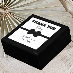 Best Man Thank You Jewelry Box Bowtie
