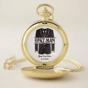 Best Man Tuxedo Wedding Party Pocket Watch