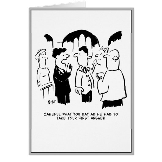 Best Man Warning to Bridegroom Cards (Front)