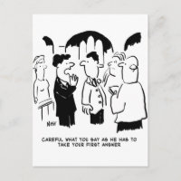 Best Man Warning to Bridegroom Postcard