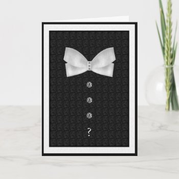Best Man Wedding Black  Bow Tie Invitation by BridesToBe at Zazzle